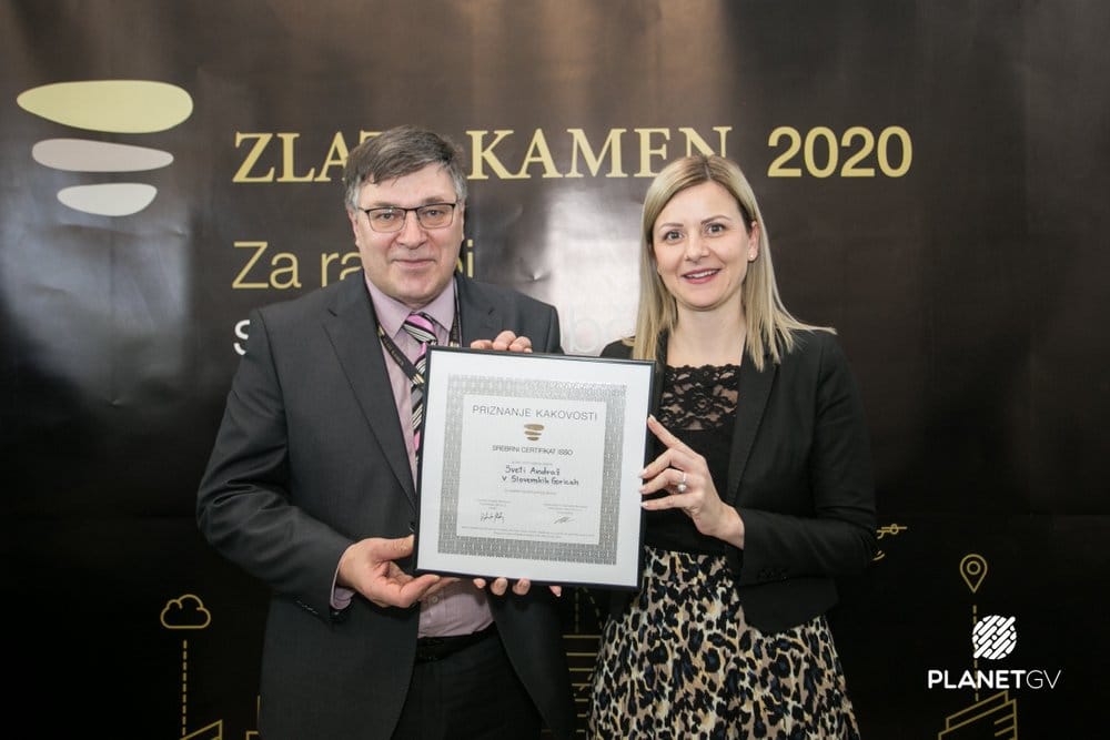 Certifikat je prevzela županja Darja Vudler