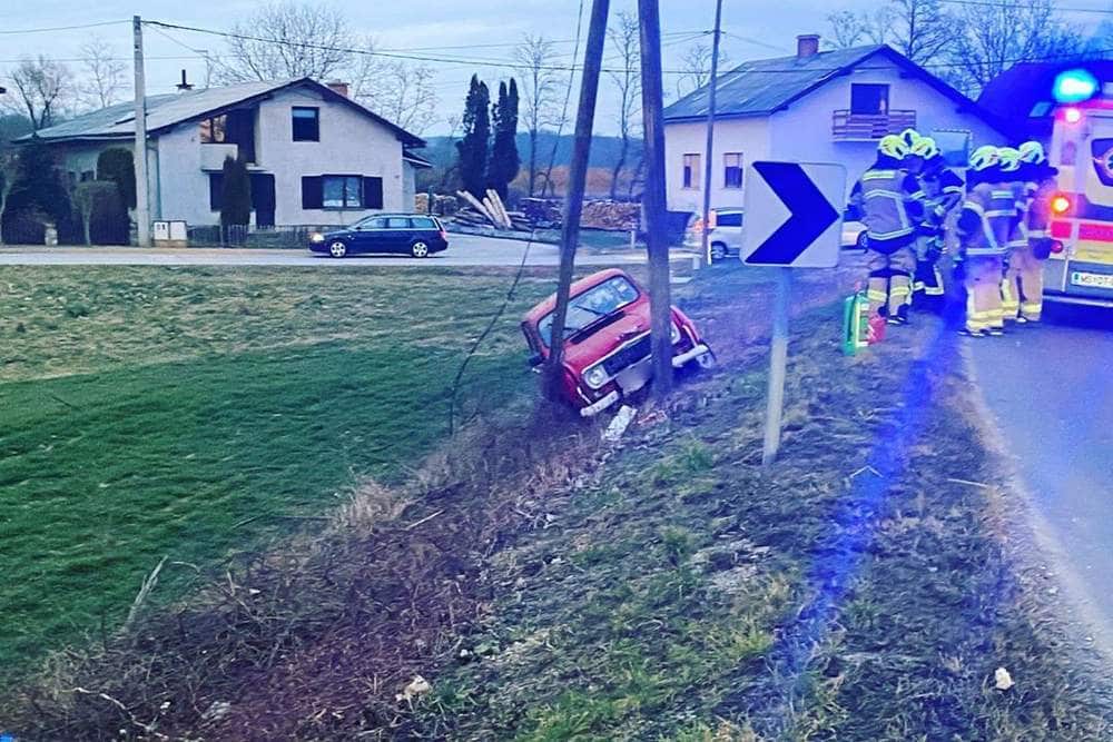 Na kraju prometne nesreče, foto: PGD Murska Sobota