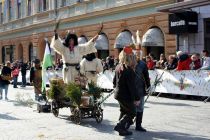 Povorka tradicionalnih pustnih likov in mask