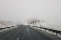 Sneg na avtocesti proti Mariboru