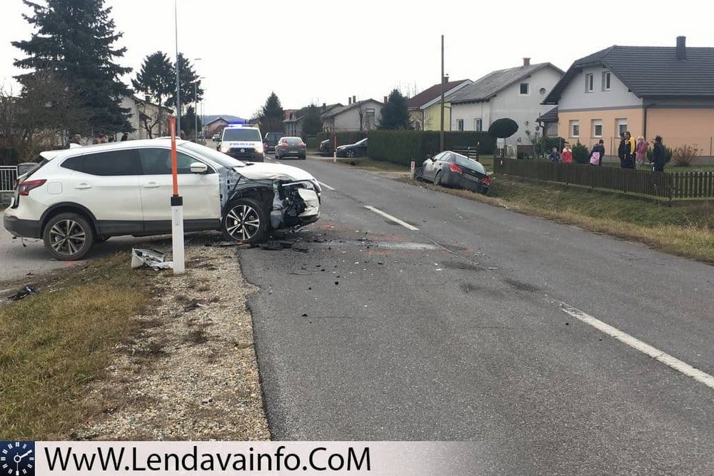 Prometna nesreča v Mostju, foto: Lendavainfo.com