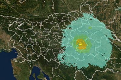 Potres je bil na Hrvaškem, vir: https://earth3dmap.com/