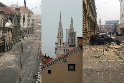 Iz Zagreba poročajo o škodi
