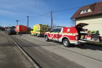Trčenje vozila in vlaka v Borecih