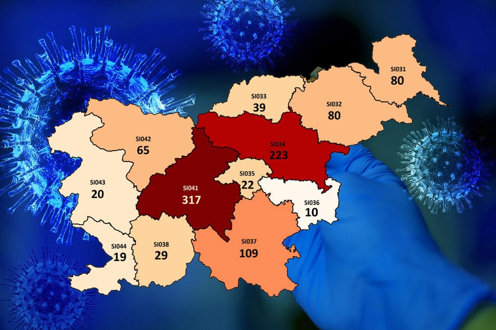 V pomurski regiji v nedeljo ni bilo zabeležene nobene okužbe, v podravski regiji pa 2