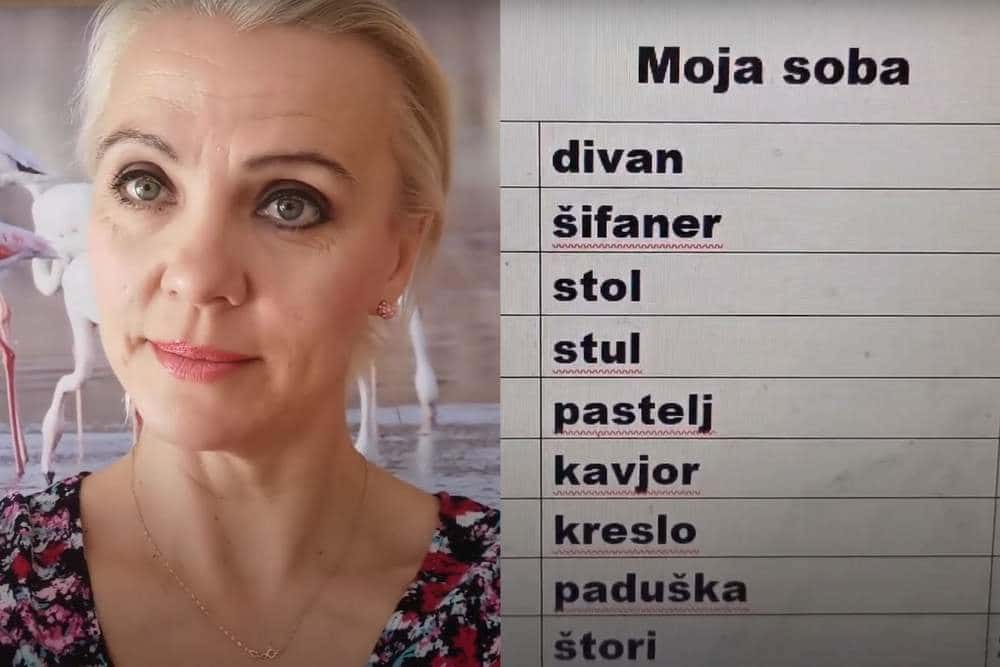 Med drugim bomo tudi poimenovali pohištvo v sobi