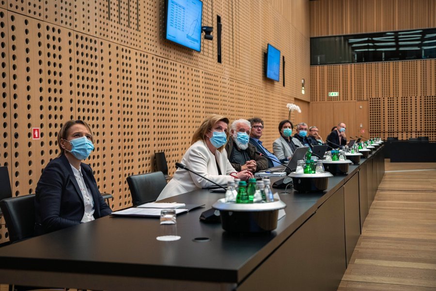 Janša je komentiral aktualno stanje v zvezi s epidemijo koronavirusa v Sloveniji, foto: Kabinet predsednika vlade