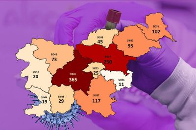 V podravski regiji se je število potrjenih okužb povzpelo na 95 (v sredo 93), v pomurski pa na 102 (v sredo 90)