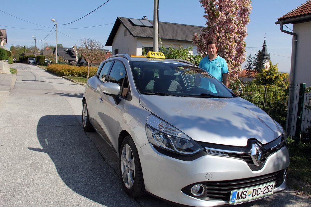 Anton Hojs iz Lešan bo odslej na radgonskem območju skrbel za taksi službo, foto: Ludvik Kramberger