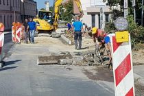 Gradnja mostu čez Ščavnico v Ljutomeru