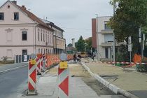 Gradnja mostu čez Ščavnico v Ljutomeru