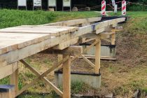 Gradnja novega mostu v Babjem Ložiču