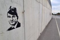 Grafiti proti Janši v Ljutomeru