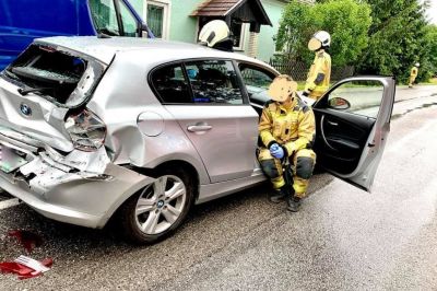 Prometna nesreča na Ptuju, foto: 112 Ptuj