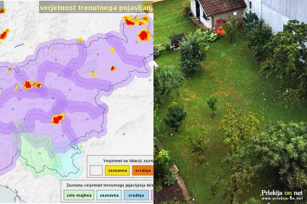Toča je padala tudi v Mariboru