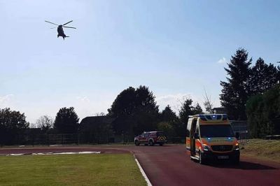 V Ormožu je posredoval helikopter Slovenske vojske