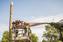 Postavljanje klopotca v Ormožu