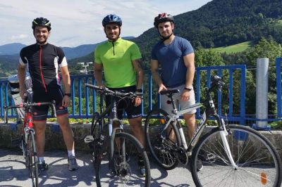 David, Blaž in Sebastjan so kolesarili od Ljutomera do Portoroža