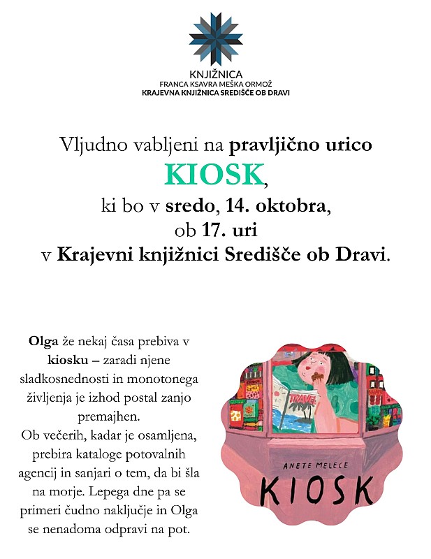 Pravljica KIOSK v Krajevni knjižnici Središče ob Dravi