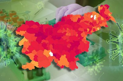 V zadnjih 14 dneh je praktično celotna Slovenija v rdečem in skorajda ni več občine, kjer ni bila potrjena vsaj ena okužba