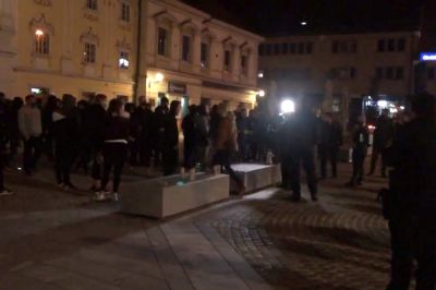 V Mariboru poteka protest (simbolična fotografija)
