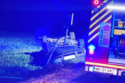 Prometna nesreča se je zgodila na cesti Dokležovje - Ižakovci