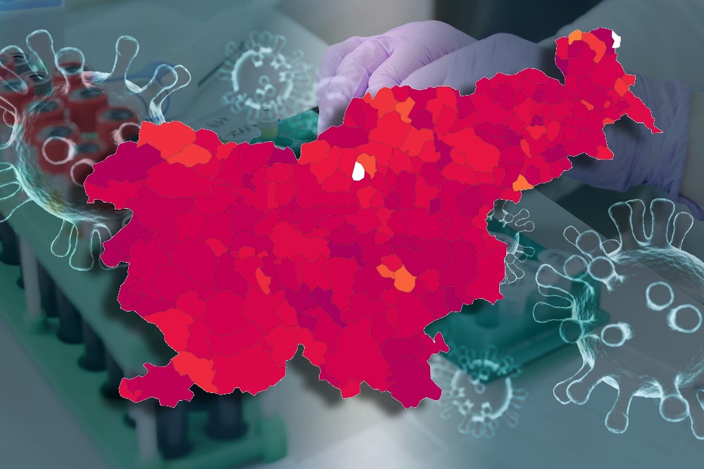 Potrjeni primeri po občinah v zadnjih 7 dneh