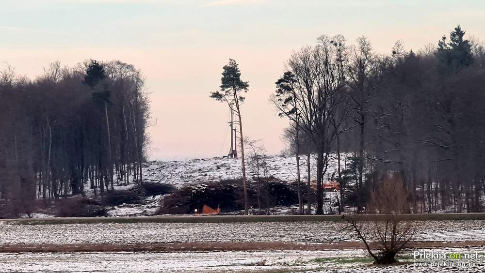 Gradnja daljnovoda Cirkovce-Pince v Prlekiji