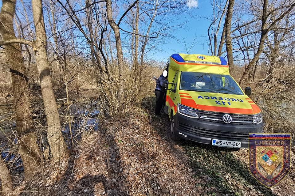 Delovna nesreča na Razkrižju, foto: PGD Ljutomer