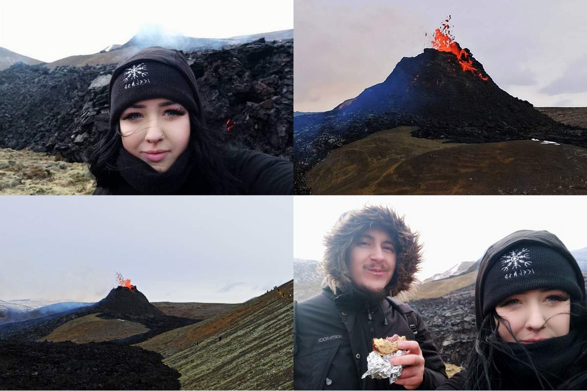 Manja s fantom ob izbruhu vulkana na Islandiji, foto: osebni arhiv