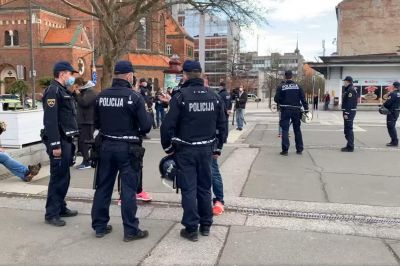 Nedeljski protest v Mariboru, foto: Maribor24.si