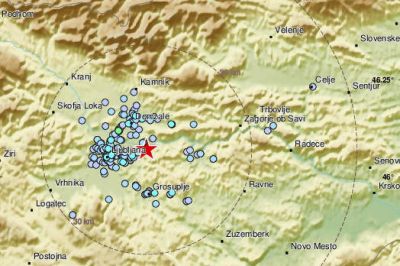 Slovenijo je stresel potres