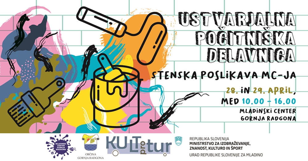 Ustvarjalna počitniška delavnica: stenska poslikava MC-ja