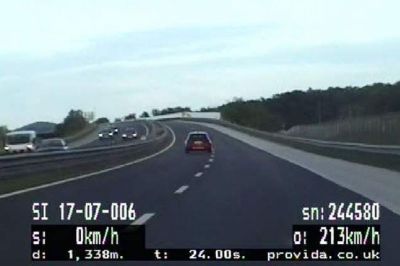 47-letni državljan Belgije je vozil s povprečno hitrostjo 226 km/h