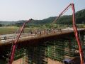 Betoniranje prekladne konstrukcije viadukta Pesnica