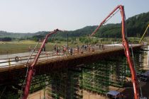 Betoniranje prekladne konstrukcije viadukta Pesnica