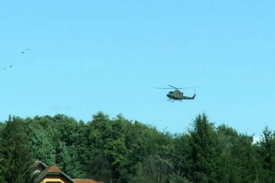 Posredoval je helikopter Slovenske vojske