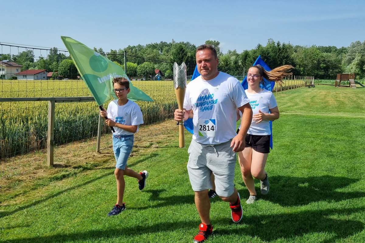 Slovenska olimpijska bakla na Razkrižju