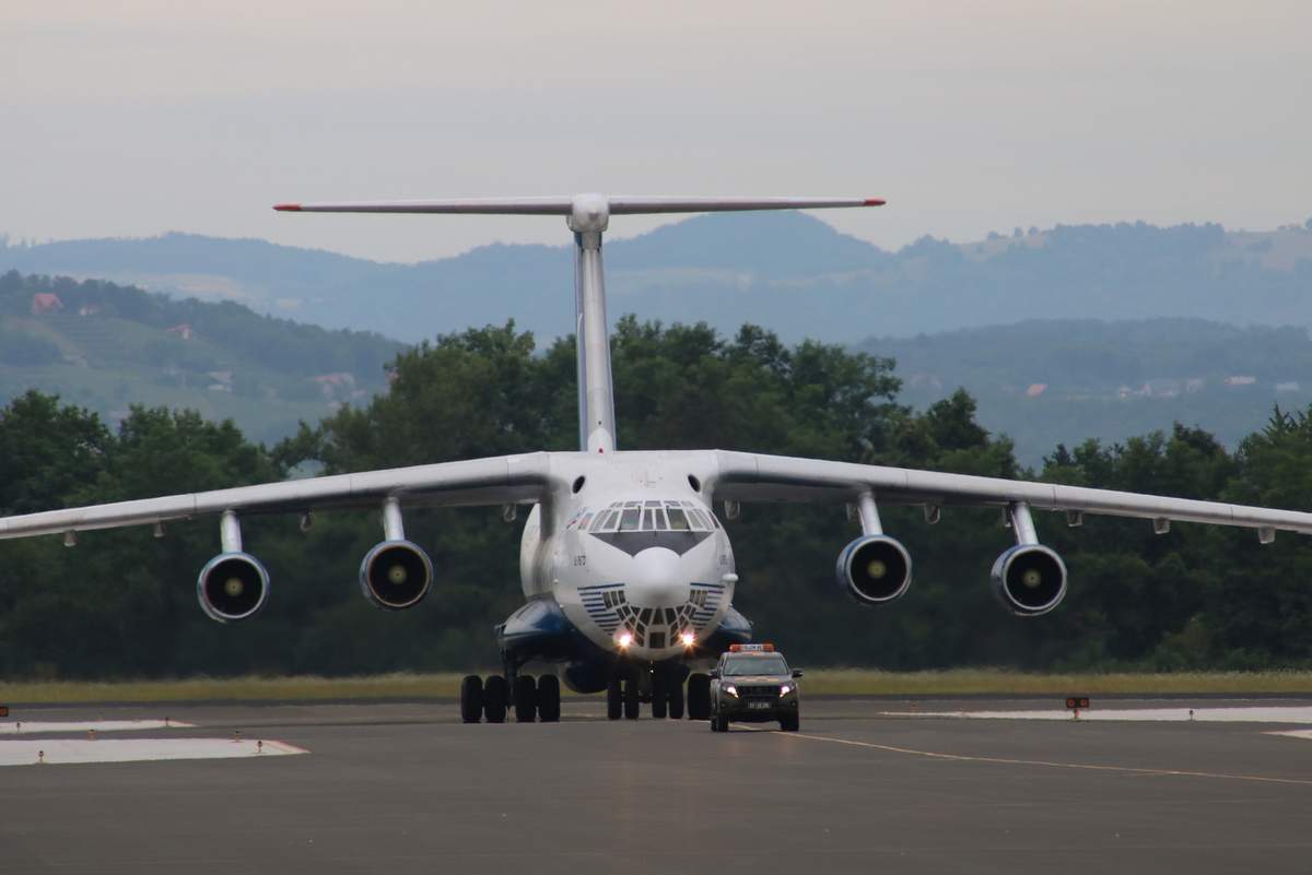 Strateško transportno letalo Iljušin Il-76TD, foto: Borut Podgoršek, MORS