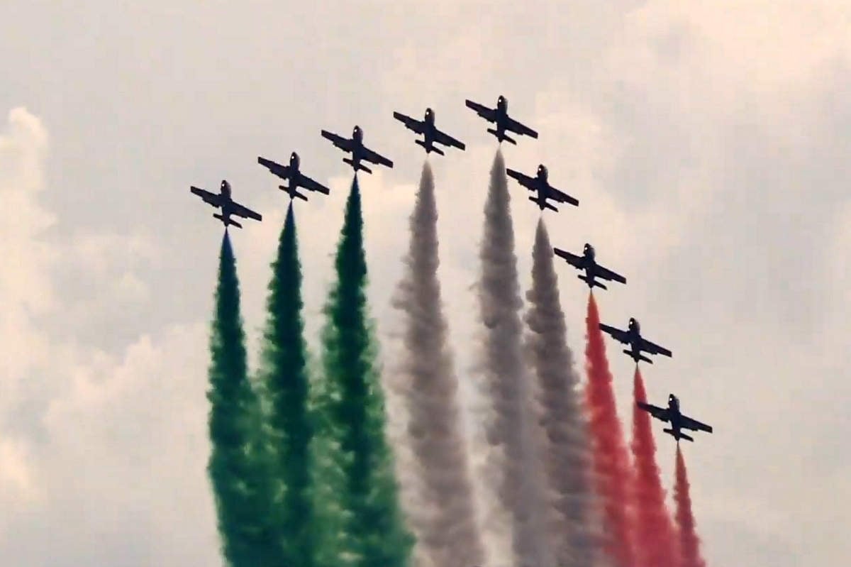 Nastop italijanske skupine Frecce Tricolori
