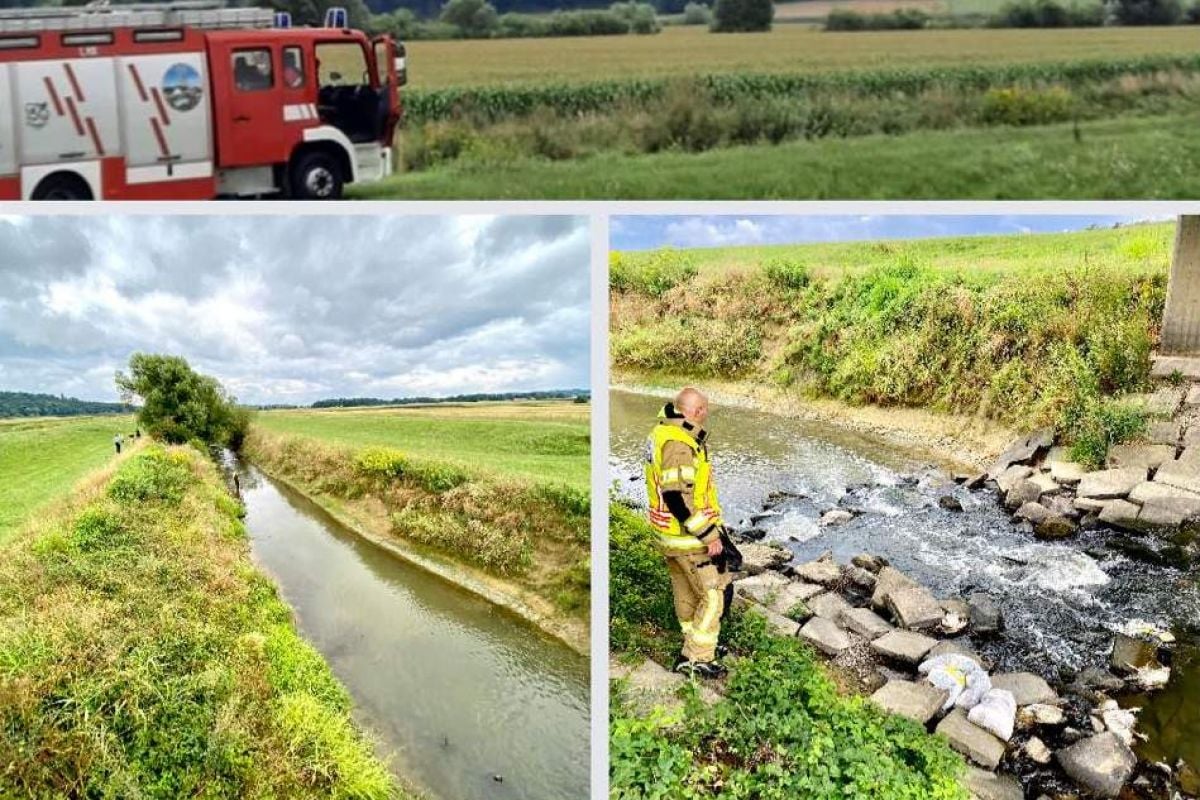 Gasilci so vreče potegnili iz potoka Gasilci so vreče potegnili iz potoka