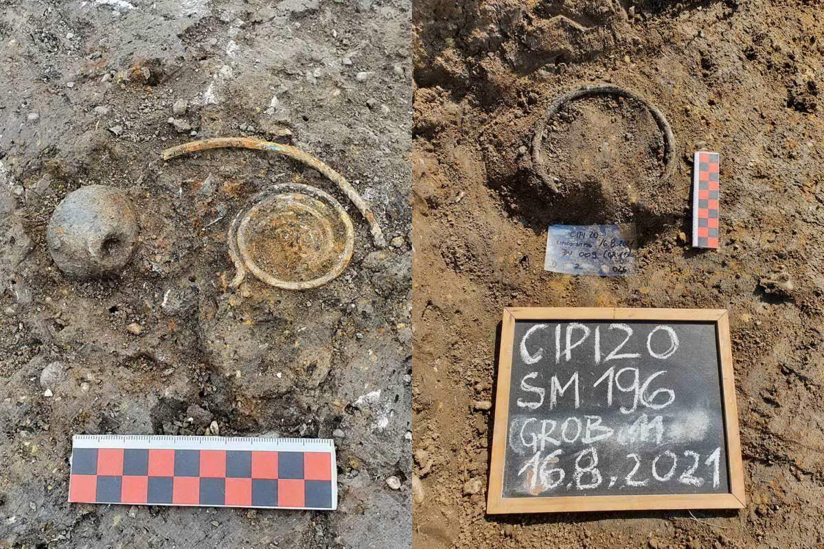 Najdba ostankov iz časa kulture žarnih grobišč