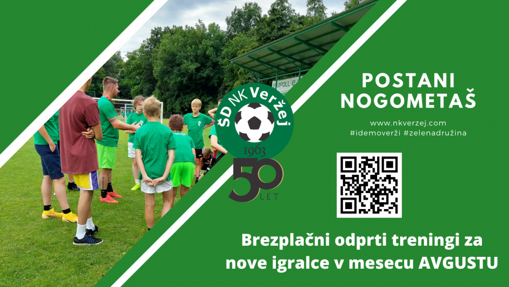 Postani nogometaš - Odprti nogometni treningi za nove člane
