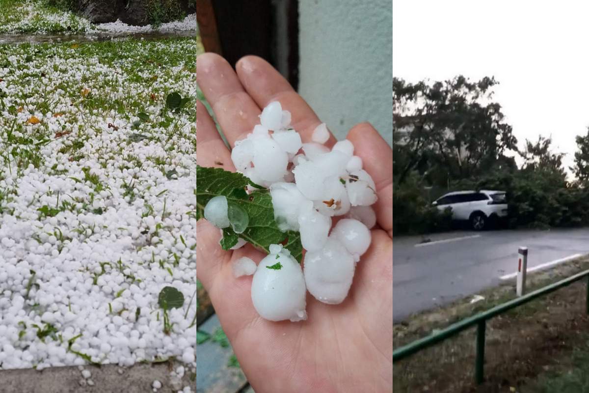 Ponekod je padala toča Ponekod je padala toča