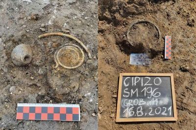 Najdba ostankov iz časa kulture žarnih grobišč