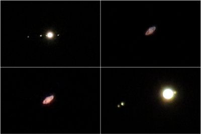 Na večernem nebu lahko lepo vidimo Jupiter in Saturn