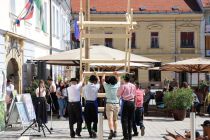 Postavljanje klopotca v Ljutomeru