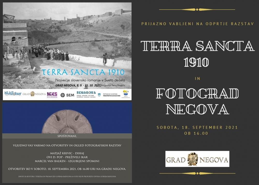 ODPRTJE RAZSTAV TERRA SANCTA 1910 IN FOTOGRAD NEGOVA