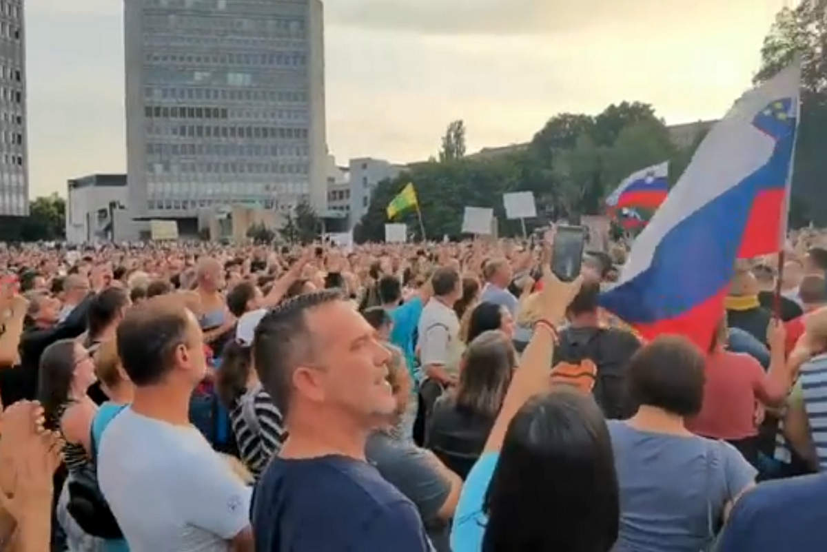 Protest v Ljubljani Protest v Ljubljani