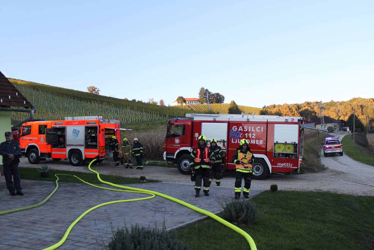 Požarna vaja v Gresovščaku